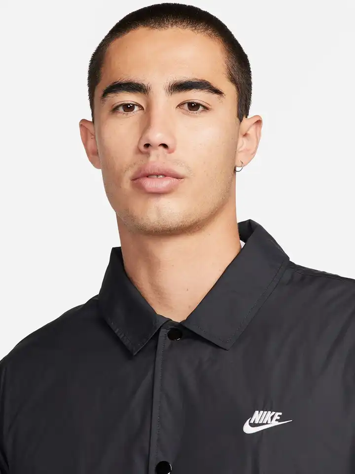 Buy Nike Club Coaches Spread Collar Sporty Jacket - Jackets for