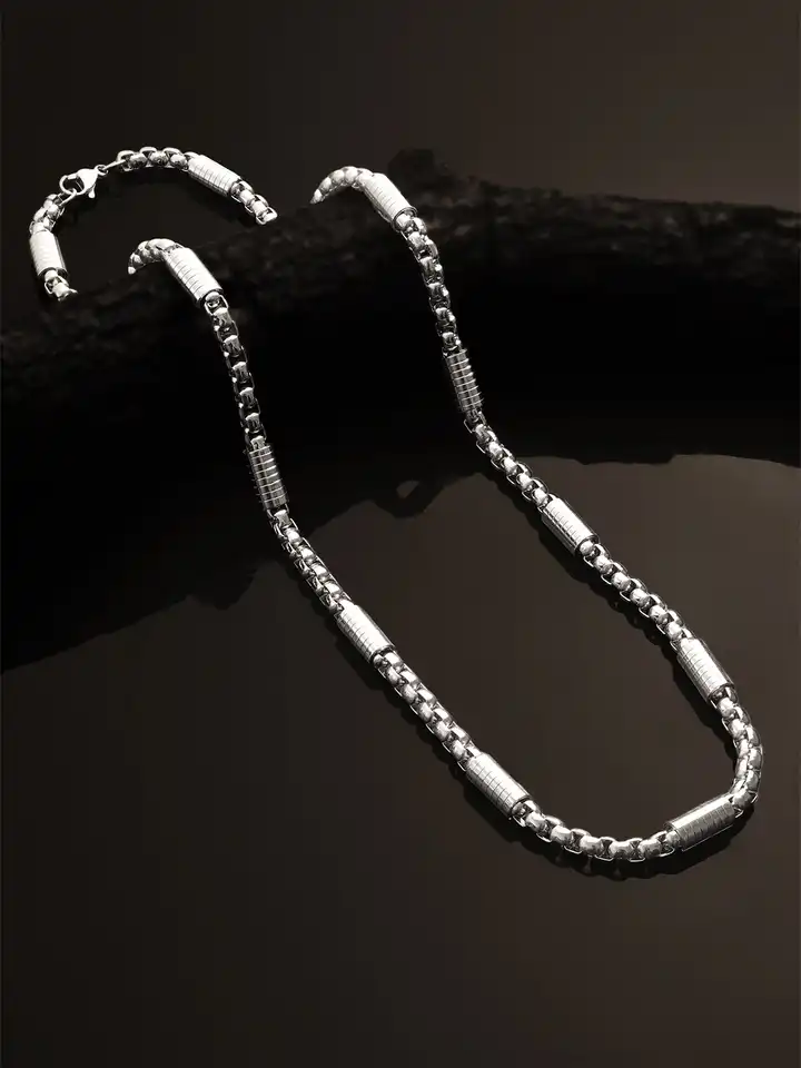 アクセサリー CHAIN MANTEl NECKLACE RHODIUM CTHY Argentia | 925s | 6 mm Rhodium-Plated Sterling Silver Cable Chain