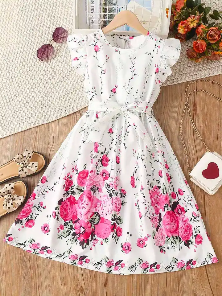 green emerald velvet dress Fit & Flare Dress (White) main image 0