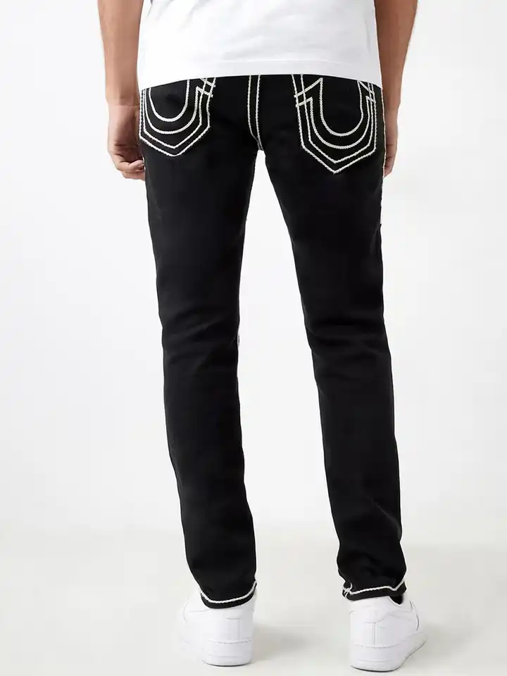 TRUE RELIGION デニム　27 美脚 Buy True Religion Men Rope Stitch Rocco Skinny Fit Black Mid-Rise