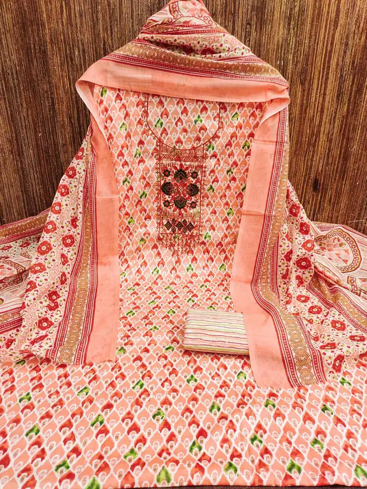 Buy mimi design Printed Jute Cotton Unstitched Dress Material - Dress  Material for Women 28171746 | Myntra