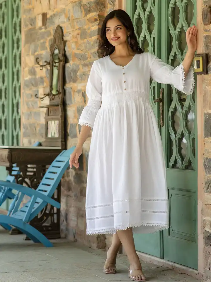 navy blue dress for baby girl Buy Nayo V-Neck A-Line Cotton Maxi Dress - Dresses for Women 28188178