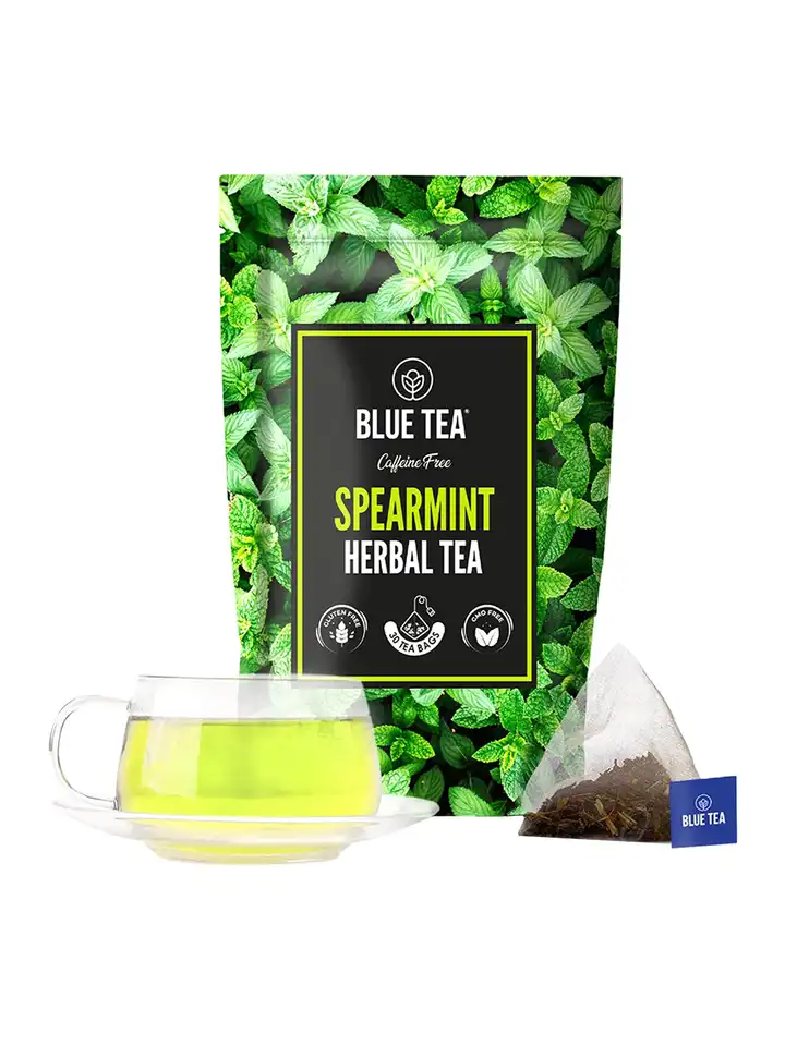 Buy BLUE TEA Spearmint Herbal Tea- 30 Tea Bags - Tea for Unisex