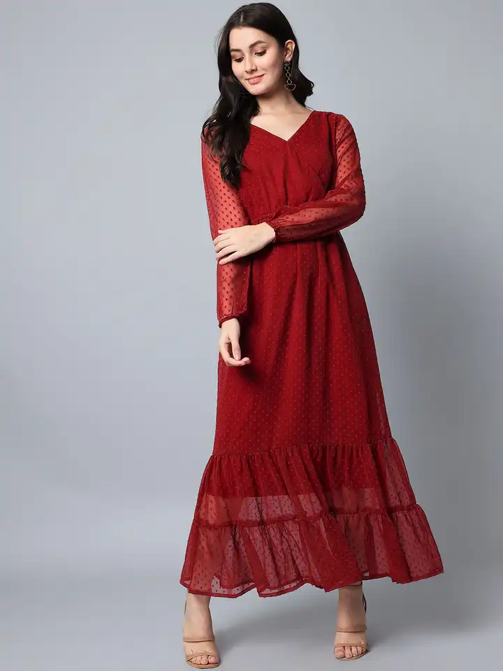 chinese dress ladies Royal Blue Long Sleeves Lace Wrap Maxi Dress for Women