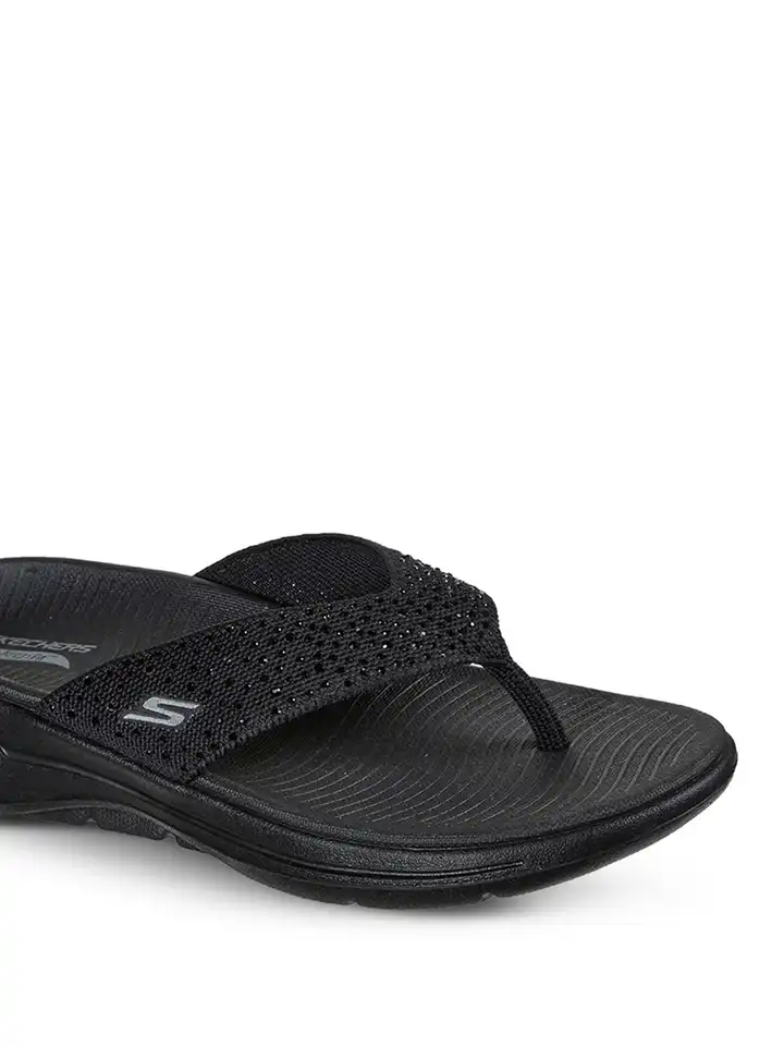 skechers goga max womens flip flops