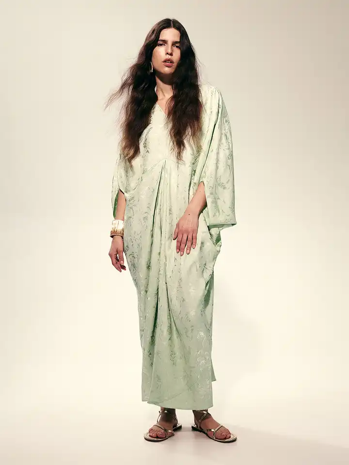 green emerald velvet dress Rent HM Conscious Exclusive Dress