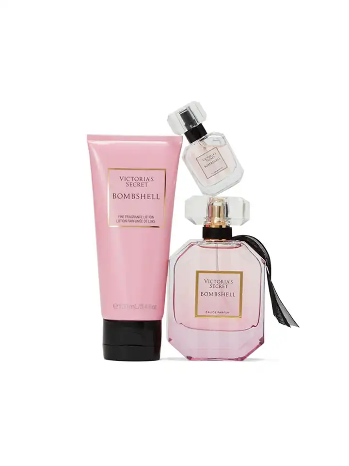 Buy Victoria's Secret 3-Pieces Bombshell Fine Fragrance Gift Set