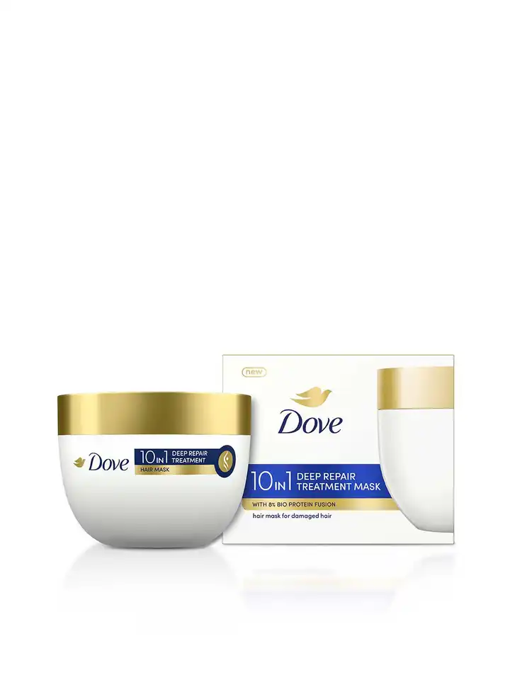 Buy Dove Set of Daily Shine Shampoo 1L & 10-in-1 Deep Repair