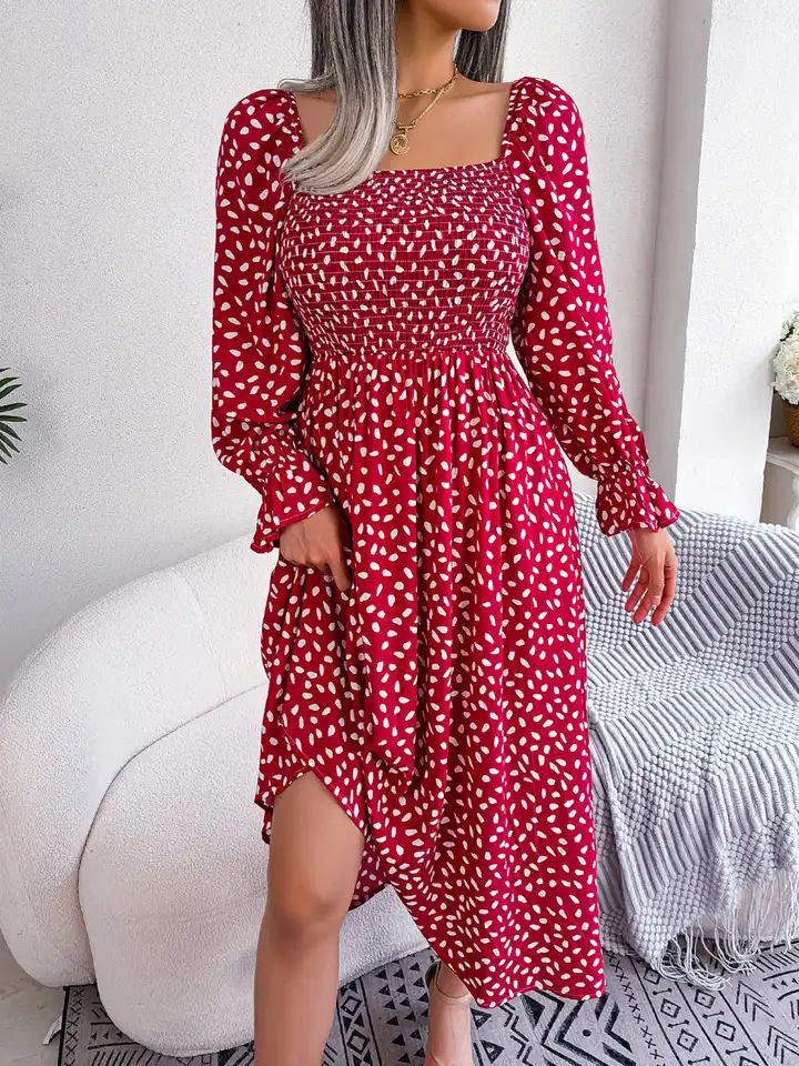 slim fit dress slacks Moyabo Red Polka Dot Fit and Flare Dress Size Small NEW NWT  parisdiva.com
