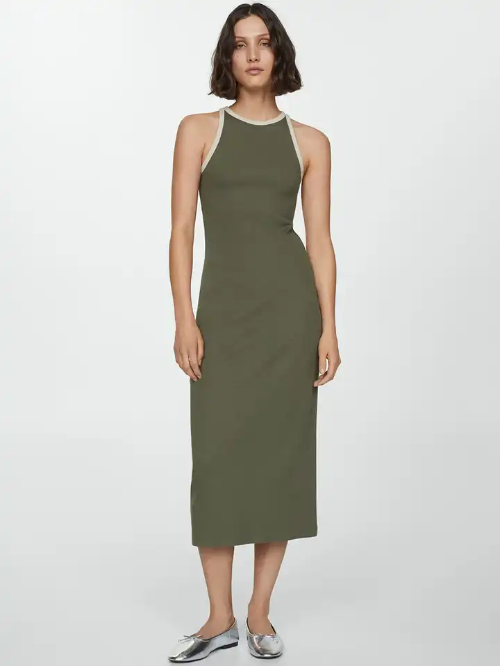 yellow high neck midi dress YELLOW SCOOP NECK PLEATED MIDI DRESS | CULT MIA