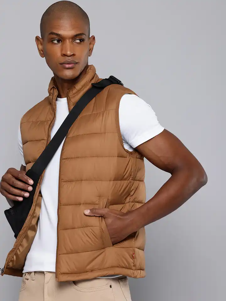 jentlouis Padded Stand Collar Blouson Jent louis Padded Stand