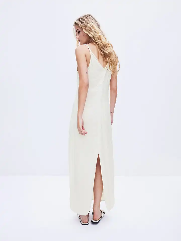 chinese dress ladies Shop the Kona Strapless Pleated Bust Satin Maxi Dress Butter