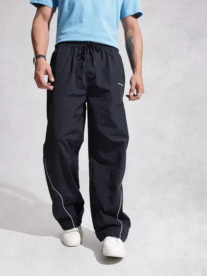 Buy WROGN Men Oversized Fit Track Pants - Track Pants for Men