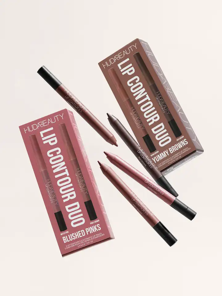 Buy Huda Beauty Blushed Pinks Lip Contour Duo - Lip Liner for