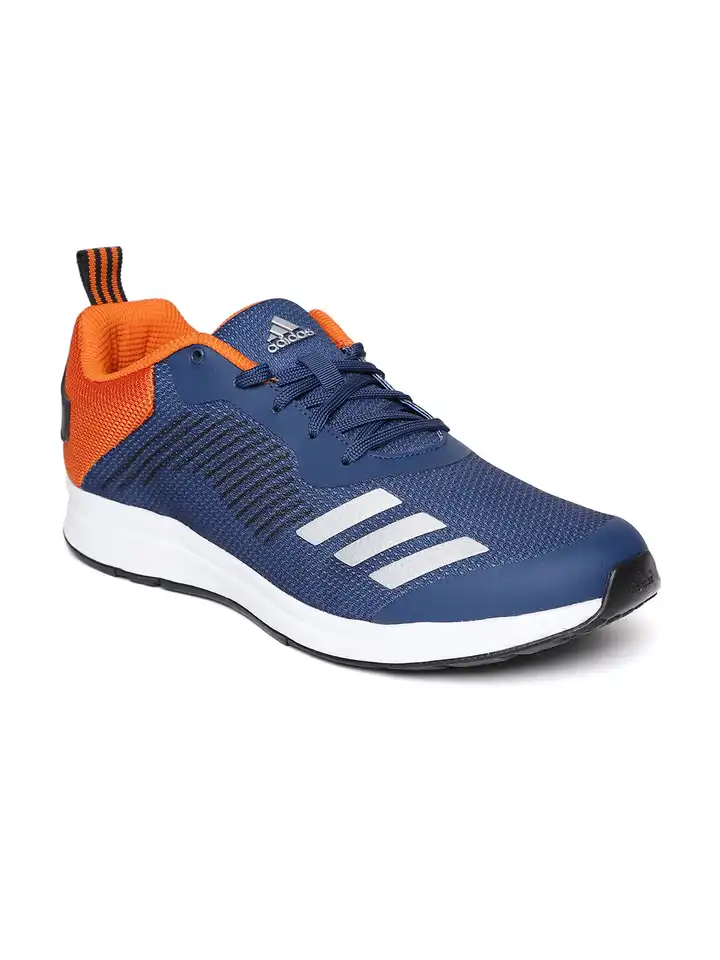 Buy ADIDAS Men Navy Blue & Orange Puaro Running Shoes - Sports Shoes for  Men 3092448 | Myntra