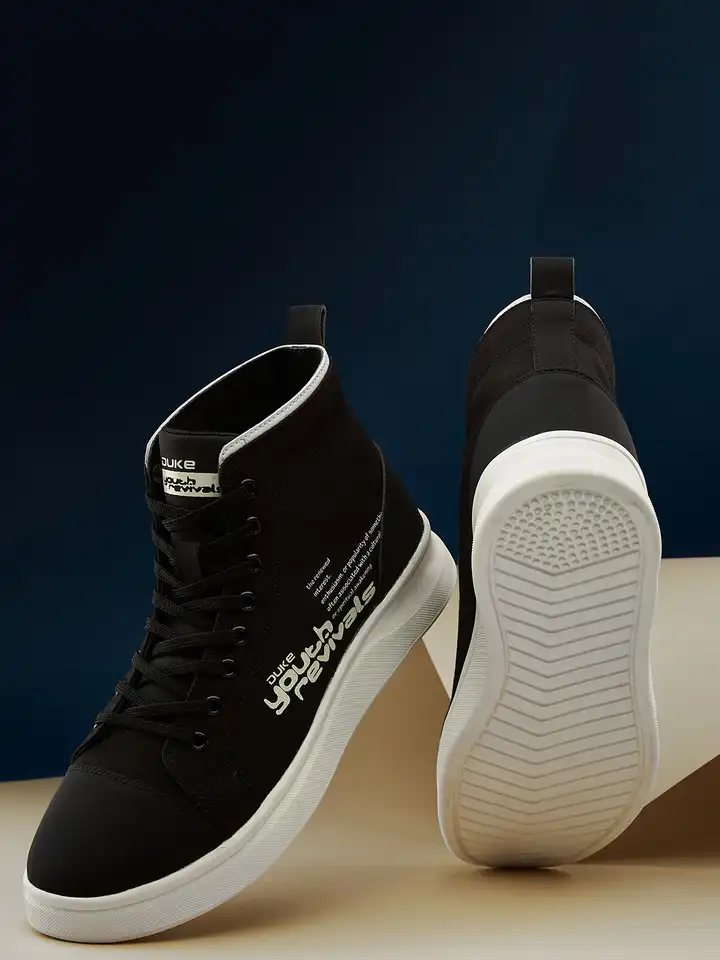 duke high top slip on sports shoes