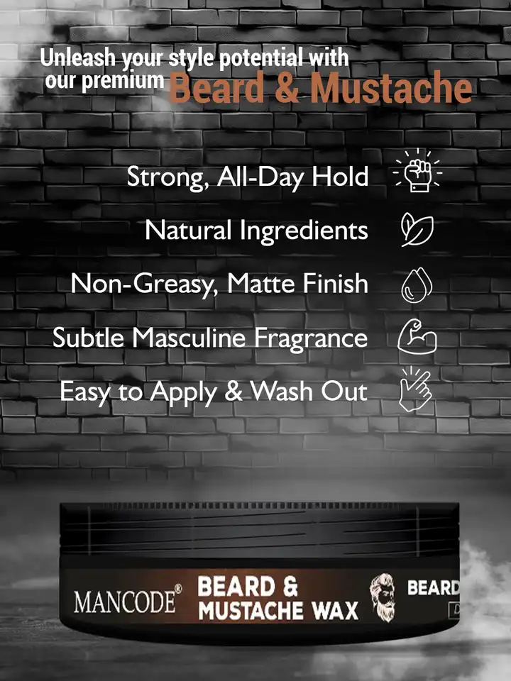 Cire à Barbe Et Moustache Beardo Extra Strong - Fixation Maximale - Pot De 50 Grammes