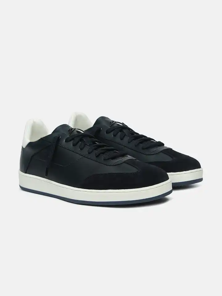 Buy ZEESH Men Colourblocked Leather Sneakers - Casual Shoes for