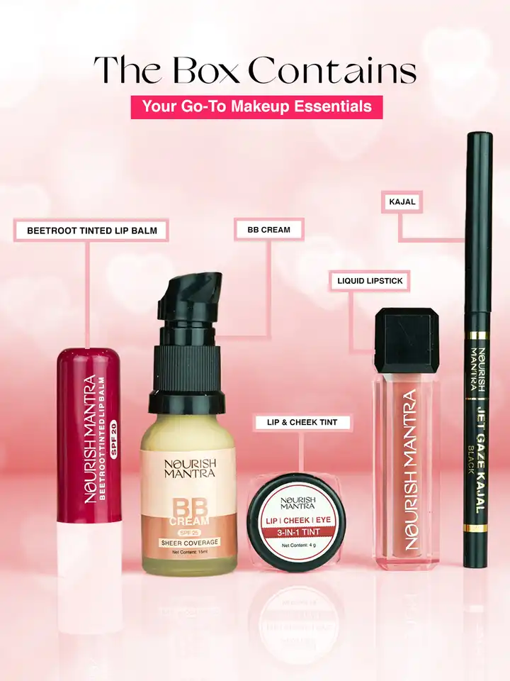 Buy Nourish Mantra Set of 5 Urban Rani Essential Makeup Kit