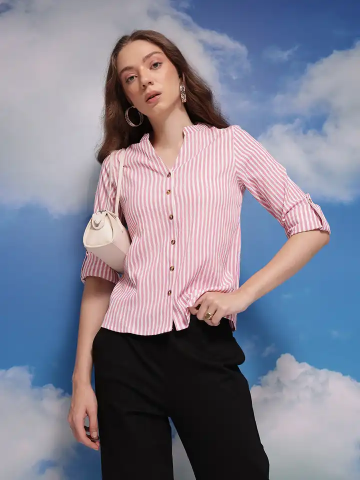 Buy CORSICA Striped Casual Shirt - Shirts for Women 32043368 | Myntra