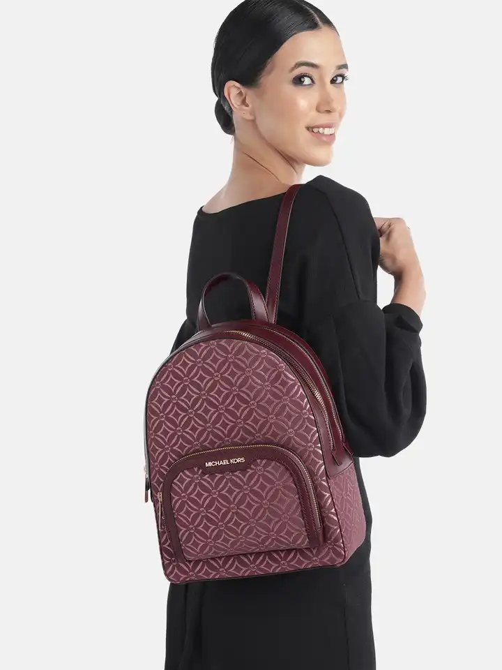 Buy Michael Kors Women Geometric Woven Design Backpack 