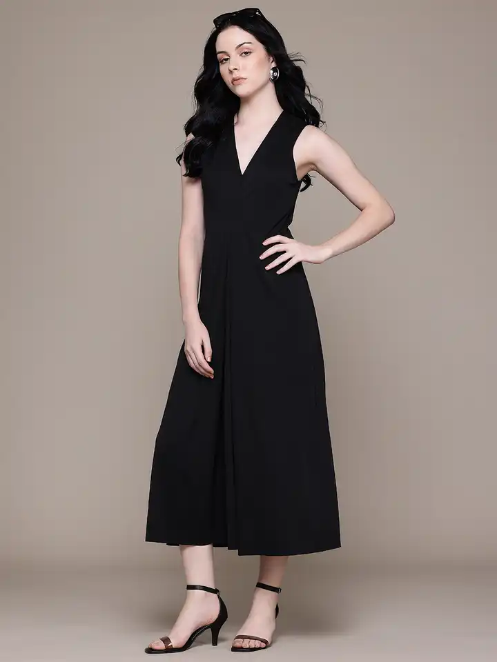 knee length dresses for ladies Racerback Maxi Dress in Mango Pink Gingham  NOMIA