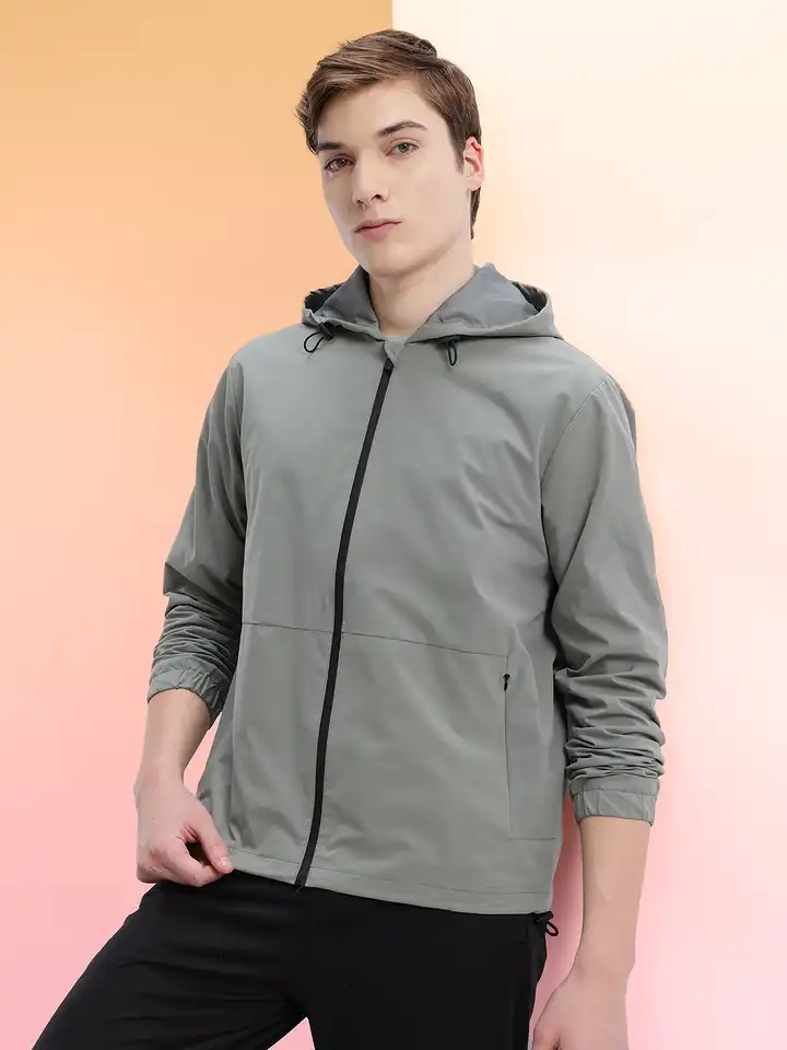 Buy HRX by Hrithik Roshan Hooded Rapid-Dry Training Bomber Jacket