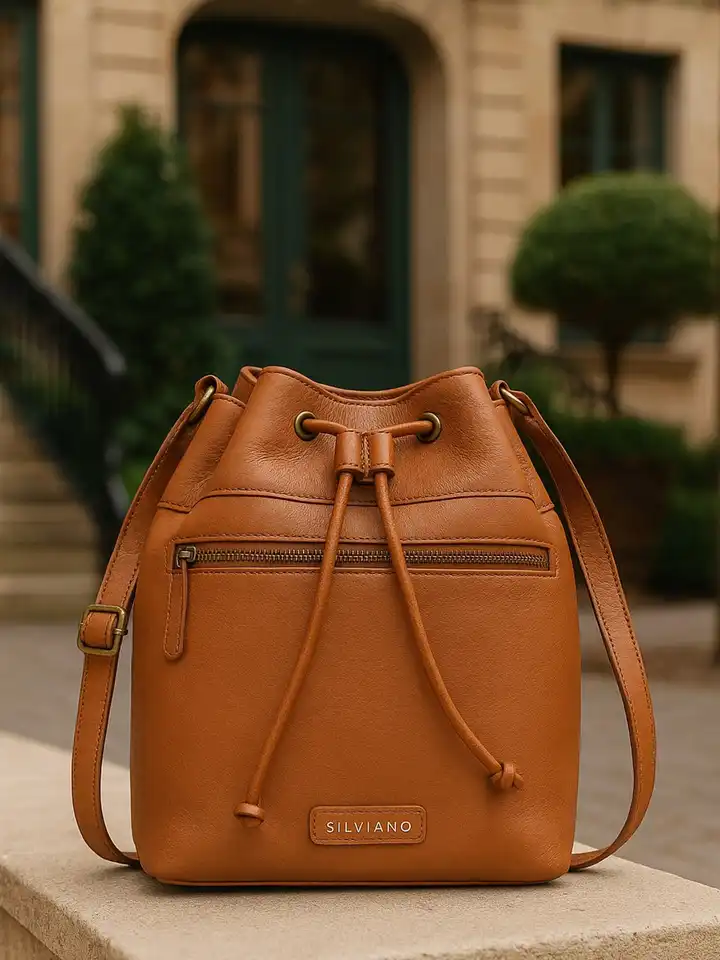 Buy SILVIANO Leather Bucket Shoulder Bag - Handbags for  Silviano Leather Bag main image 0