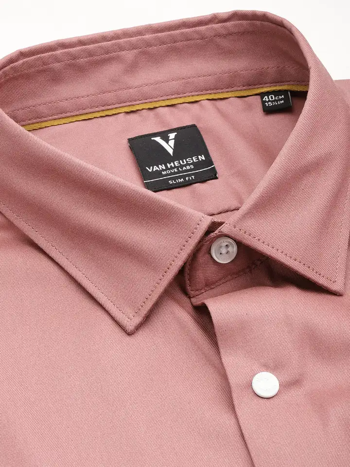 slim fit dress slacks Van Heusen Slim Fit Ultra Wrinkle Free Stretch FLEX Solid Dress Shirt in  Grey Mist