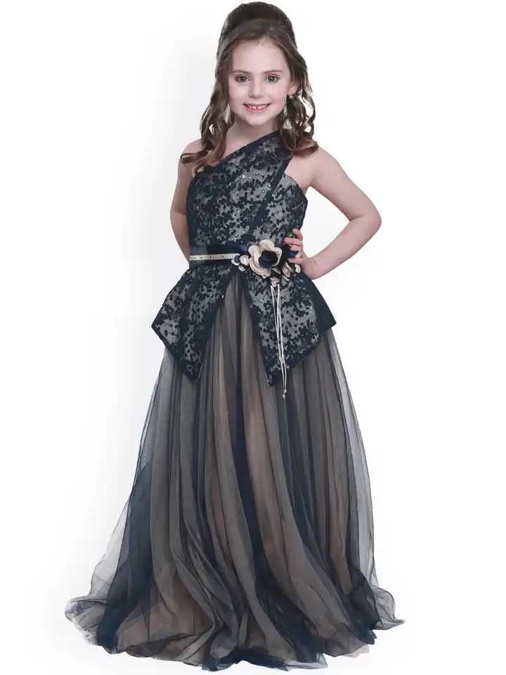 chinese dress ladies Buy Cutecumber Girl's net A-Line Maxi Dress at Amazon.in main image 0