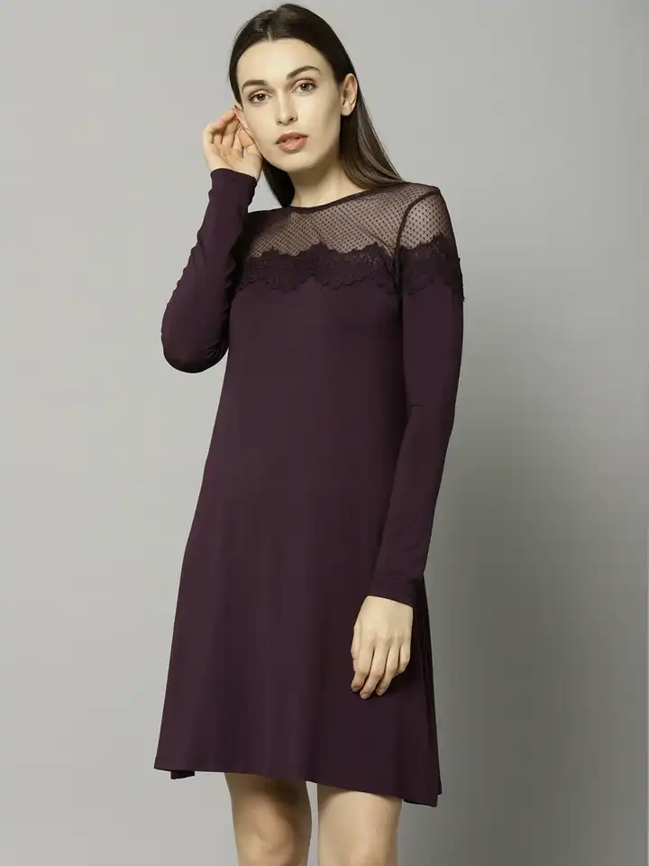 fitted lace wedding dress Marks & Spencer Lilac & Purple Classic Textured Tie – Seasons Fashion main image 0