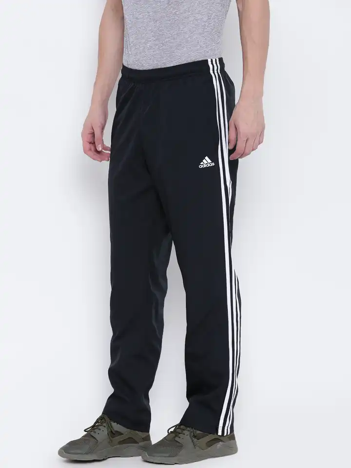 Buy ADIDAS Men Black Essential 3 Stripes WVN Track Pants - Track