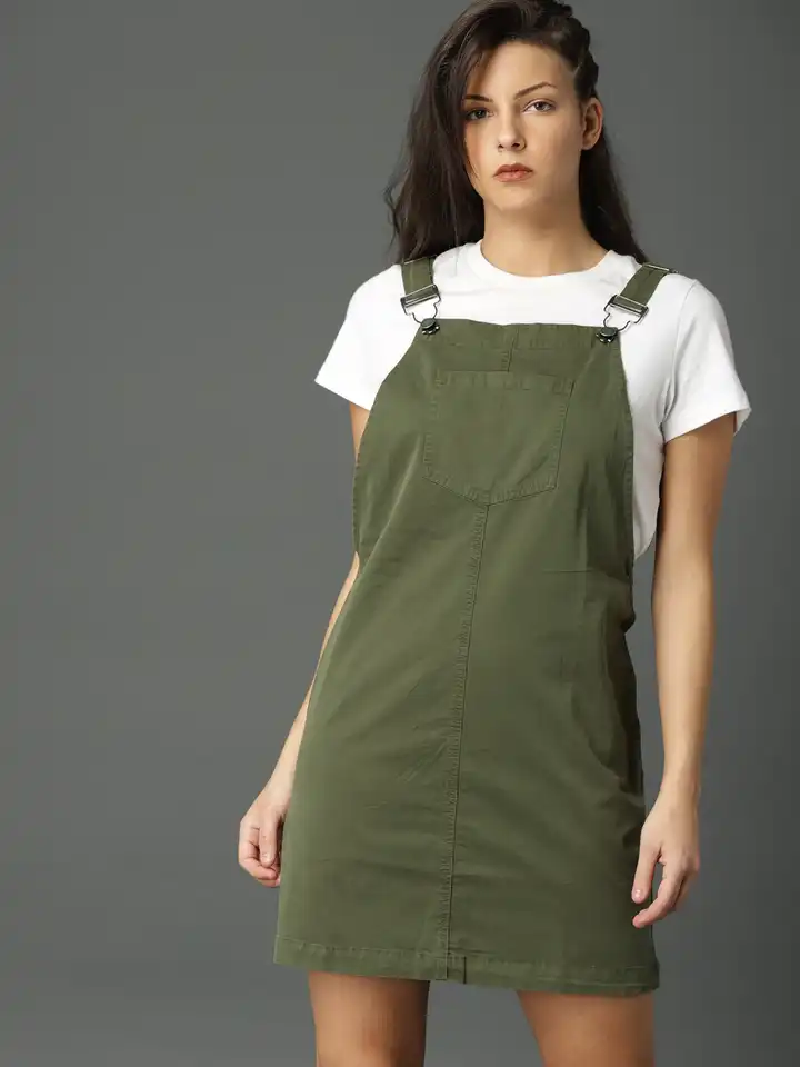 strapless open back dress Gray Label Green Dungaree Dress main image 1