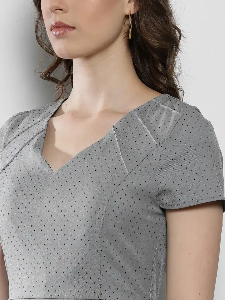 Buy DOROTHY PERKINS Women Grey Self-Design Sheath Dress - Dresses for Women  5460190 | Myntra
