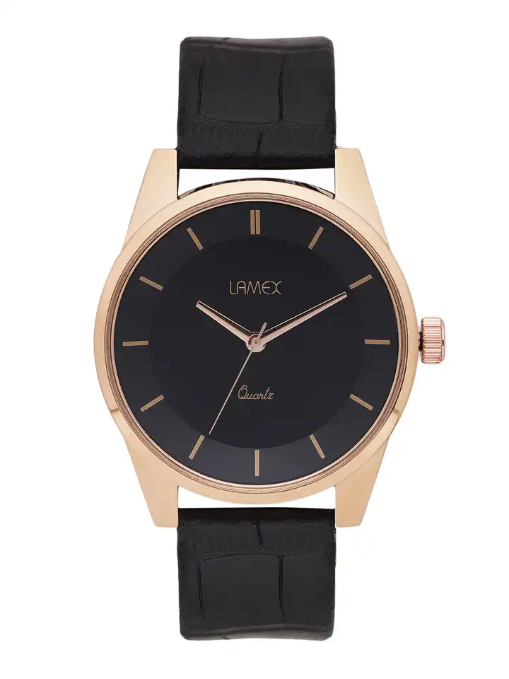 Buy LAMEX Men Black Analogue Watch ZOOMDLX 5517 - Watches for Men