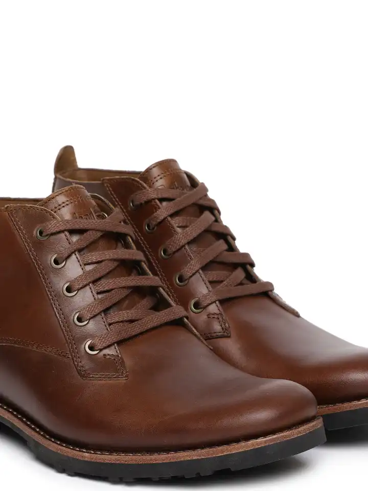 Buy Timberland Men Brown Kendrick Leather Chukka Boots  display picture 1