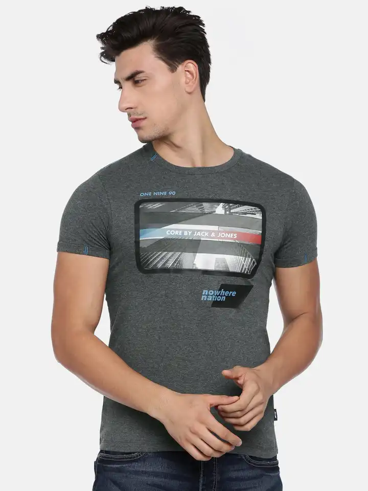 JACK & JONES T-Shirt Uomo Jjecharge Tee O-Collo – Maglietta Basic In Cotone, Noos, Comfort Quotidiano - 4