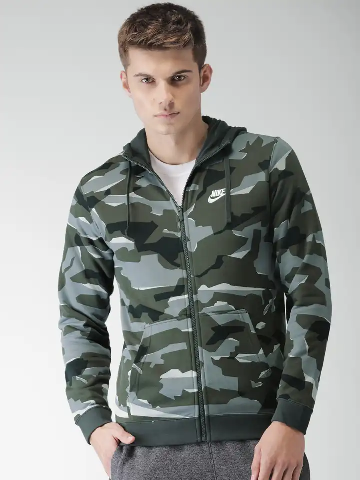 nike camo club hoodie
