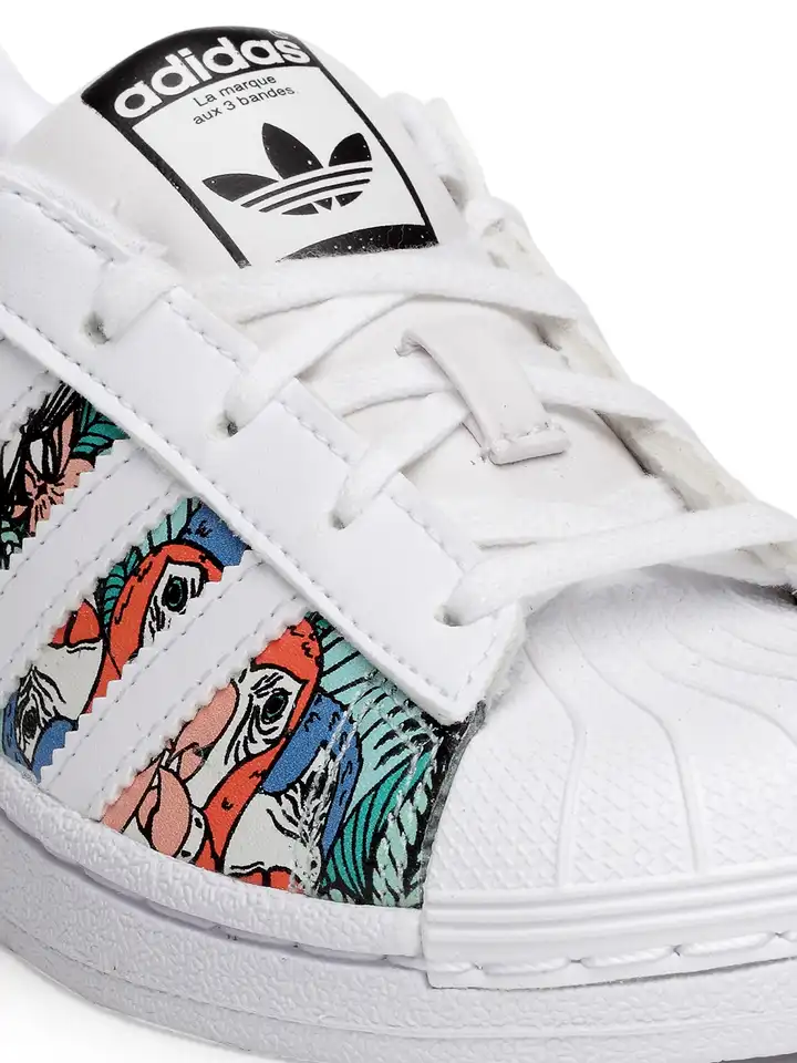 Buy ADIDAS Originals Kids White & Green Superstar C Printed Sneakers -  Casual Shoes for Unisex Kids 6842498 | Myntra