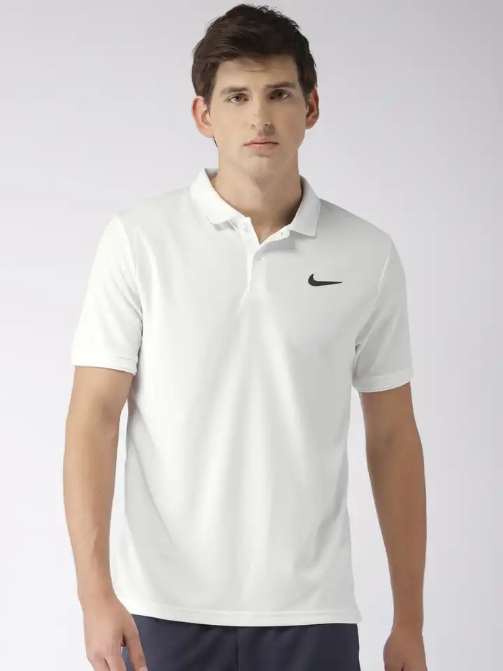 nike white polo t shirt