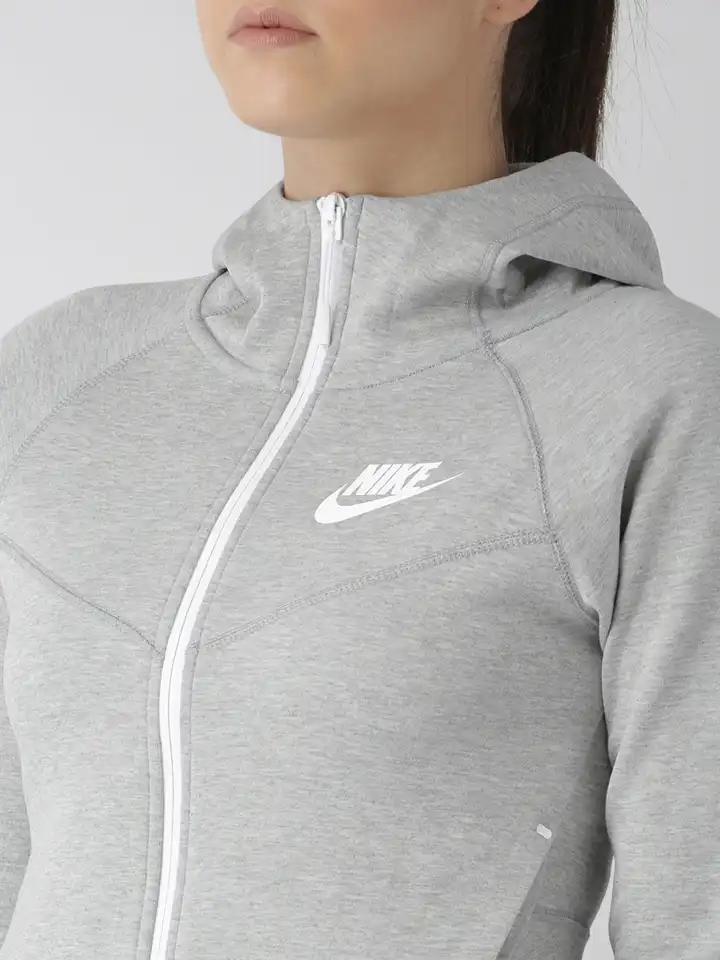 nike w nsw tch flc wr hoodie fz