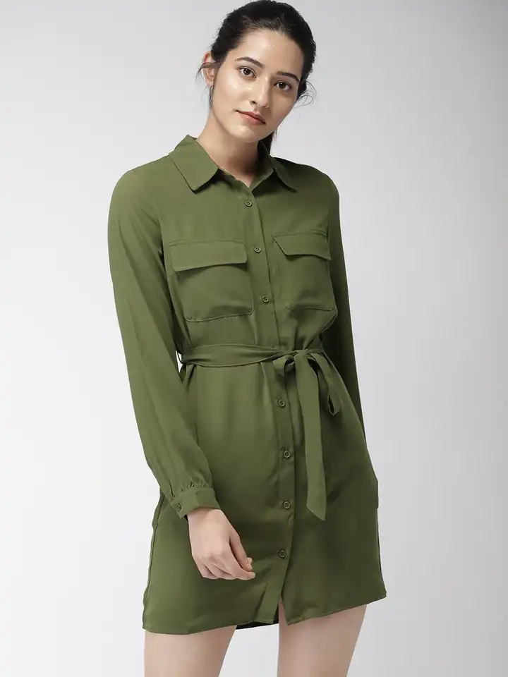 green emerald velvet dress Denim Halter Mini Dress in Black