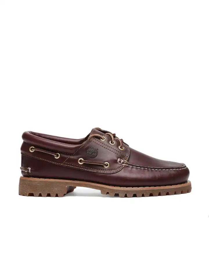 靴 Timberland 3eye Classic lug burgundy Buy Men's Authentic 3-Eye Classic Lug in Burgundy Full Grain