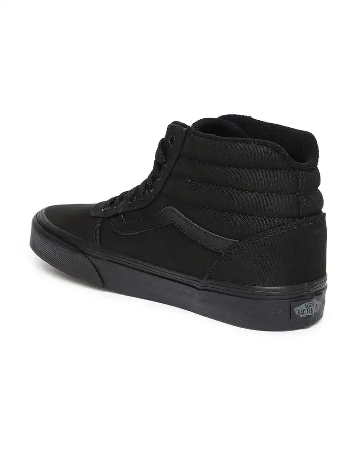 Buy Vans Men Black Solid Mid-Top Sneakers - Casual Shoes for Men