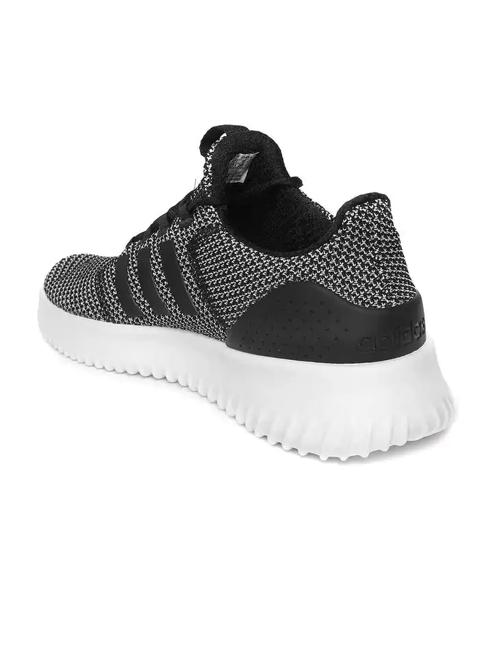 black and white adidas cloud foam