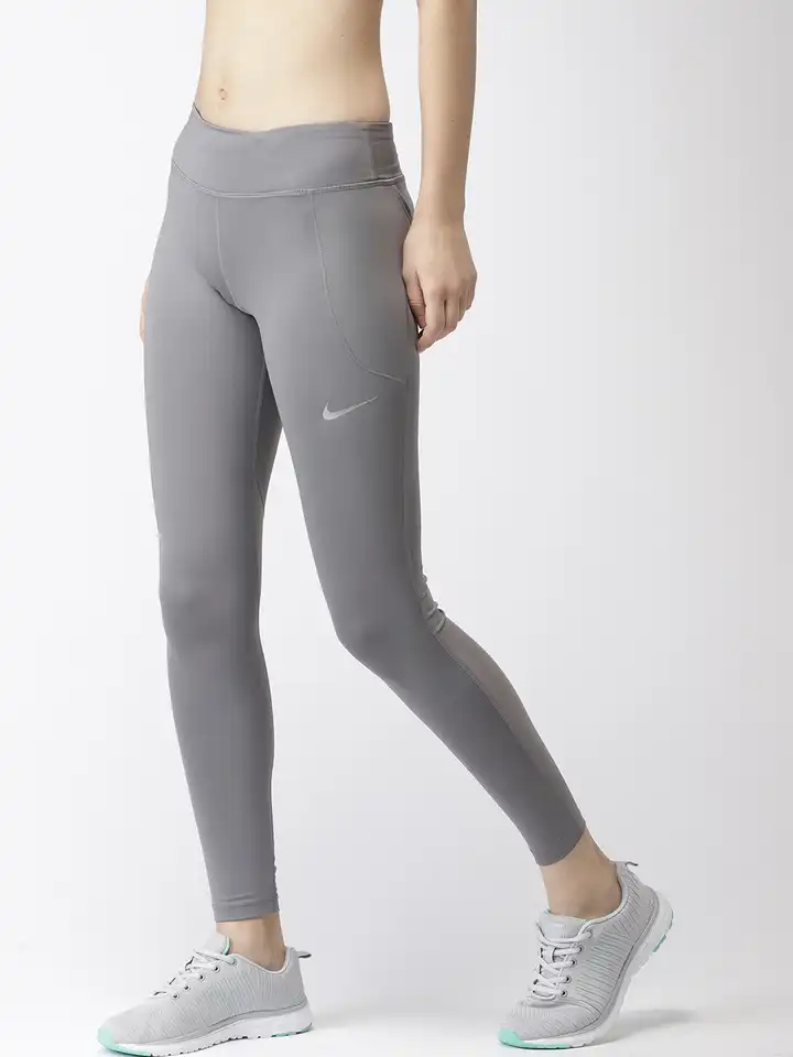 nike grey running tights