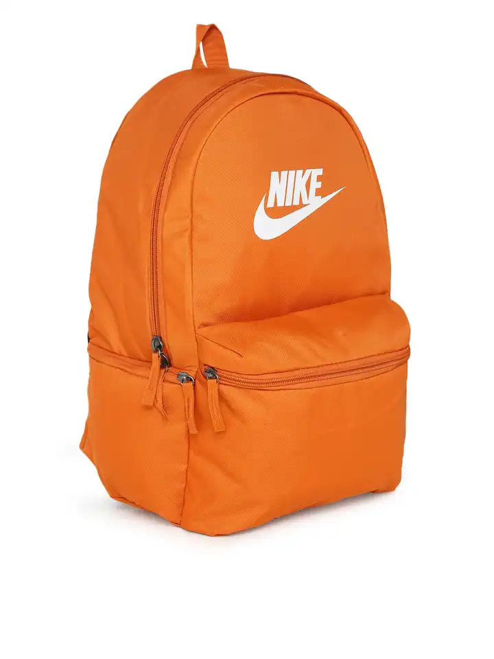 neon orange nike backpack