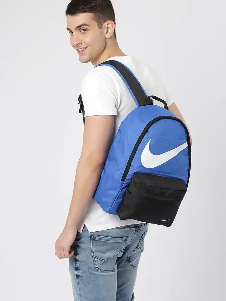 blue backpack nike