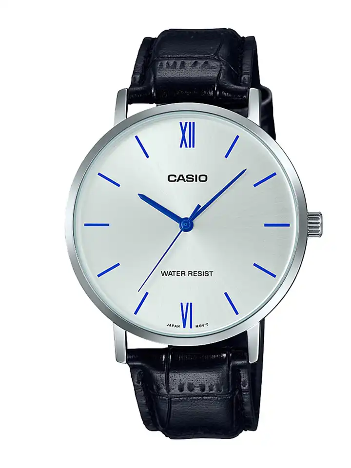 Buy Casio Enticer Men Silver Analogue watch A1617 MTP-VT01L-7B1UDF