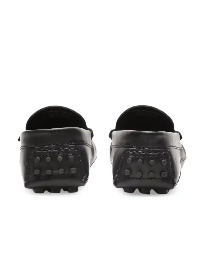 Buy United Colors of Benetton Men Black Loafers - Casual  display picture 2